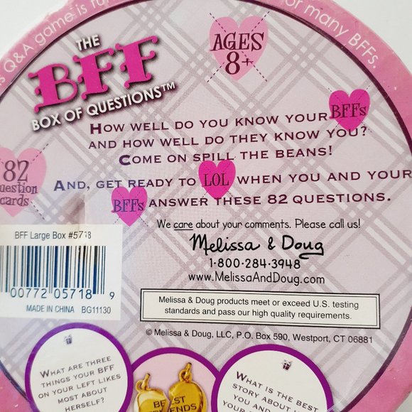 The Box Girls BFF Box of Questions game Melissa & Doug - Picture 5 of 8